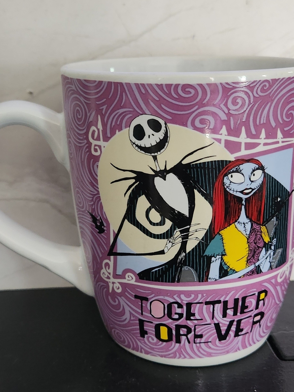 Valentines Day "Together Forever" The Nightmare Before Christmas Coffee Mug